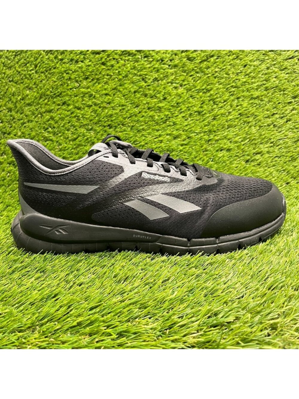 Reebok Flex Trainer Mens Size 10 Black Gray Composite Toe Safety Work Shoes
